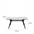 JOSE DINING TABLE W/ MARBLE TOP