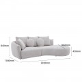 ROMAN L-SHAPED SOFA (LHS) W/ 6 TCS