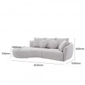 ROMAN L-SHAPED SOFA (RHS) W/ 6 TCS