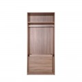 RENEE 2 DOORS WARDROBE CARCASS WITH DRAWERS (2B)