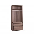 RENEE 2 DOORS WARDROBE CARCASS WITH DRAWERS (2B)