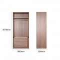 RENEE 2 DOORS WARDROBE CARCASS WITH DRAWERS (2B)