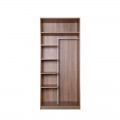 RENEE 2 DOORS WARDROBE CARCASS WITH SHELVES & METAL BAR (2A)