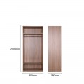 RENEE 2 DOORS WARDROBE CARCASS WITH SHELVES (2C)